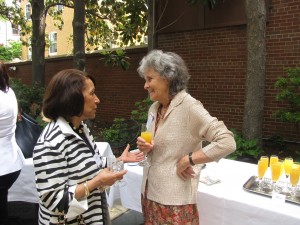 Gail West, wife of Former Secretary of Veteran Affairs, Togo West and  Joanna Breyer, wife of Supreme Court Justice Stephen Breyer 