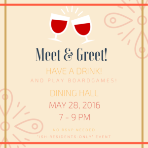 ISH Resident Meet and Greet, May 28